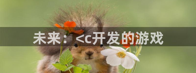 沐鸣2平台代理注册：未来：<c开发的游戏