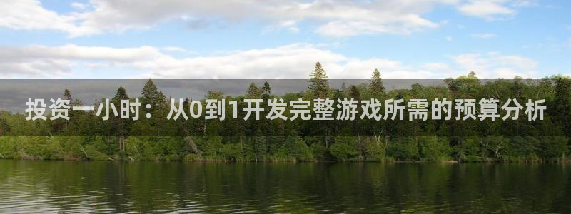沐鸣2娱乐平台注册：投资一小时：从0到1开发完整游戏所需的预算分析