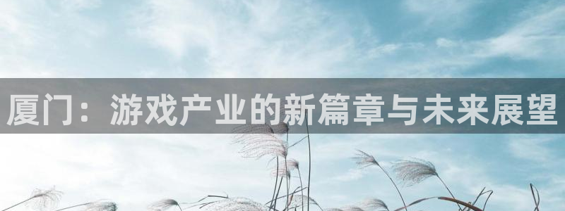 沐鸣2登录注册：厦门：游戏产业的新篇章与未来展望