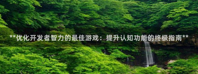 沐鸣娱乐2官方平台：**优化开发者智力的最佳游戏：提升认知功能的终极指南**