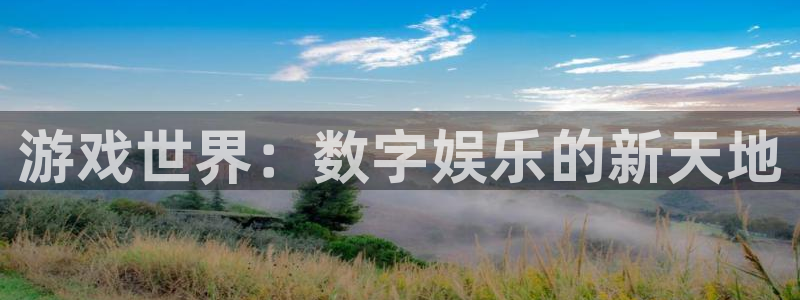 沐鸣娱乐2登录平台官网：游戏世界：数字娱乐的新天地